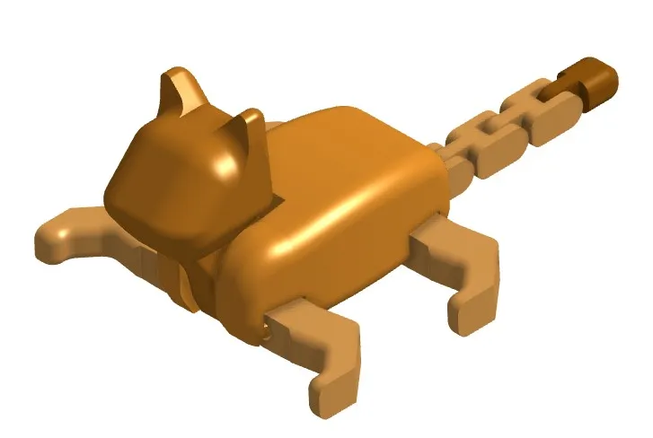 Mèo linh hoạt in liền không cần hỗ trợ - Image 2