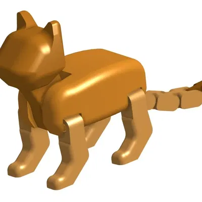 Mèo linh hoạt in liền không cần hỗ trợ