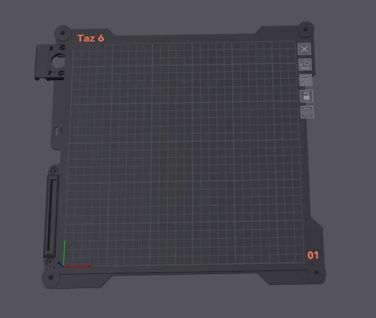 Mô hình bề mặt in 3D Taz 6 cho Orca Slicer - Image 1