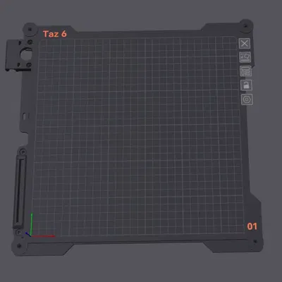 Mô hình bề mặt in 3D Taz 6 cho Orca Slicer