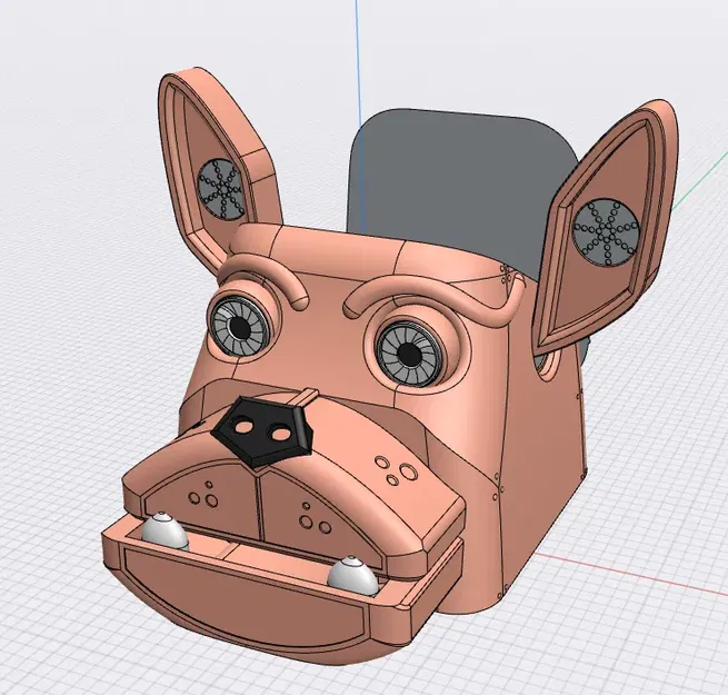 Đồ đựng kẹo hình đầu chó robot tương lai - Image 2