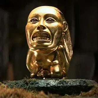 Tượng thần sinh sản Chachapoyan trong phim Indiana Jones
