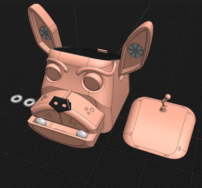 Đồ đựng kẹo hình đầu chó robot tương lai - Image 3