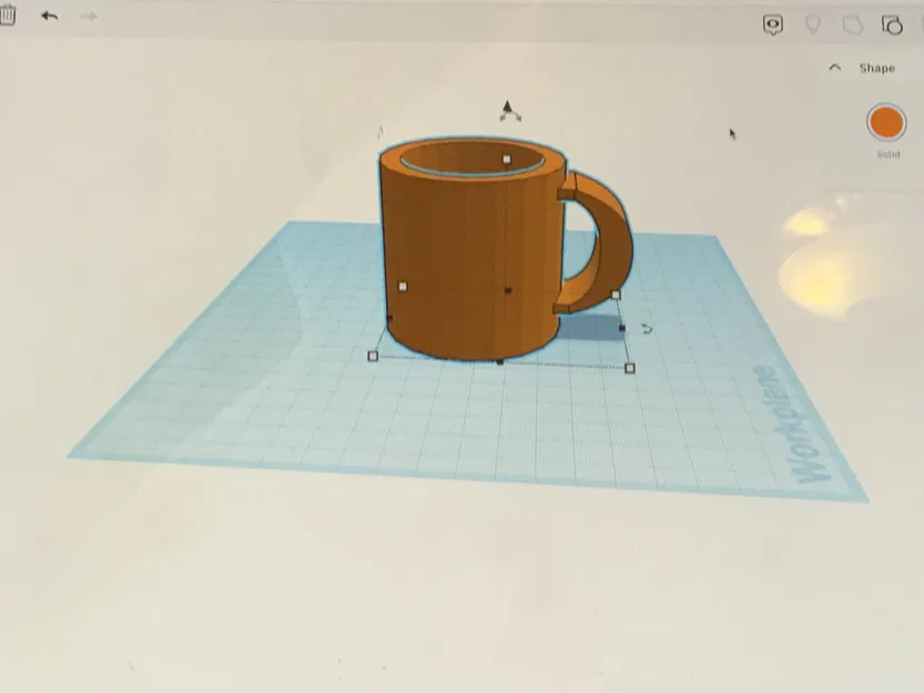 Cốc có tay cầm thiết kế 3D cho máy in - Image 1