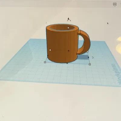 Cốc có tay cầm thiết kế 3D cho máy in