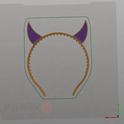 Băng đô tóc với sừng cho trang phục Halloween