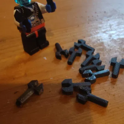 Cái kẹp/ móc Lego Bar 1L tương thích với các khối Lego