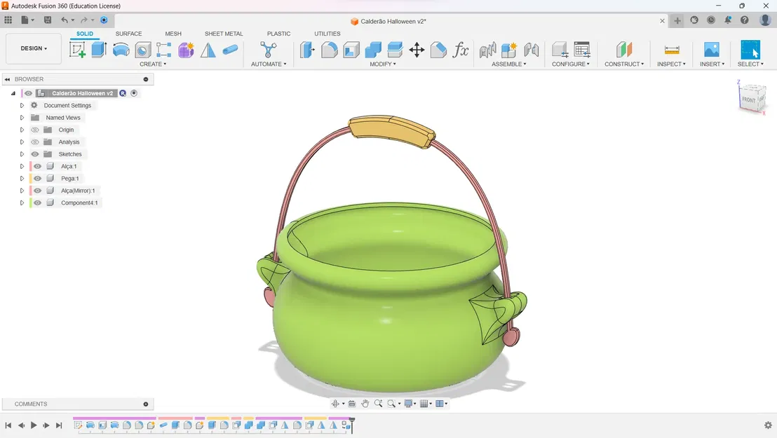 Nồi phép thuật Halloween phát sáng dễ lắp ráp - Image 3