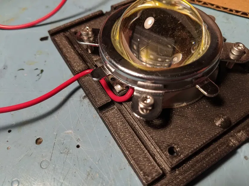 Vỏ đèn LED lớn 100W với ống kính và phản xạ tách biệt - Image 2