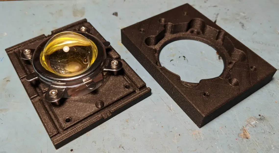 Vỏ đèn LED lớn 100W với ống kính và phản xạ tách biệt - Image 3