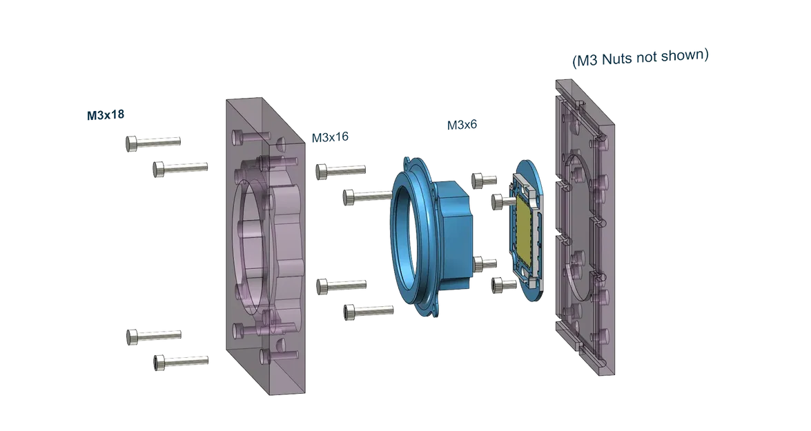 Vỏ đèn LED lớn 100W với ống kính và phản xạ tách biệt - Image 5