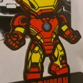 Mô hình Iron Man với đế và bảng tên trang trí - Thumbnail 1