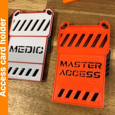 Giá đỡ thẻ truy cập phong cách Cyberpunk (10 biến thể)