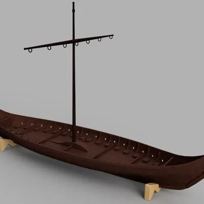 Tàu Longship Valheim cho mô hình in 3D