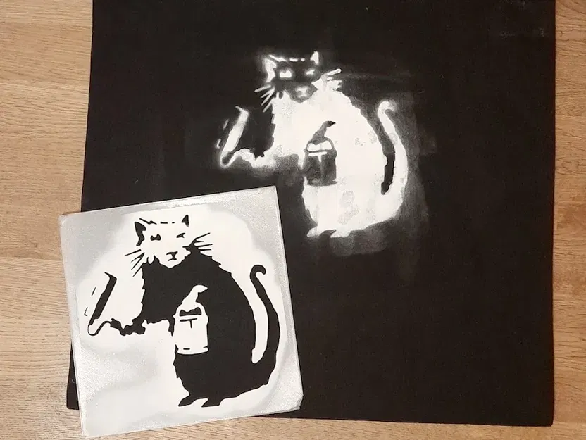 Stencil chuột lăn của Banksy để phun sơn - Image 1