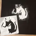 Stencil chuột lăn của Banksy để phun sơn - Thumbnail 1