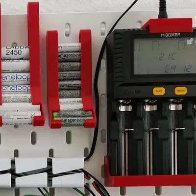 Giá đỡ sạc pin miboxer c4-12 cho bảng skadis ikea