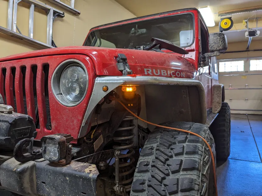 Di chuyển đèn báo cho fender Jeep TJ Genright - Image 1