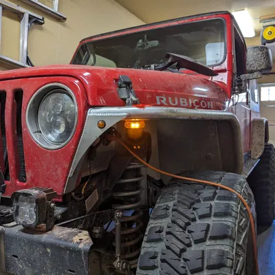 Di chuyển đèn báo cho fender Jeep TJ Genright