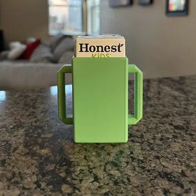 Giá đỡ hộp nước trái cây cho trẻ em có tay cầm