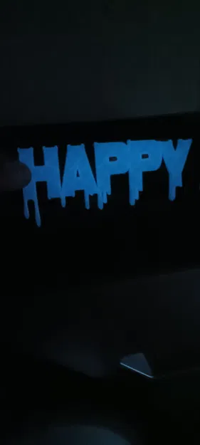 Mô hình trang trí Halloween với filament phát sáng màu xanh - Image 1