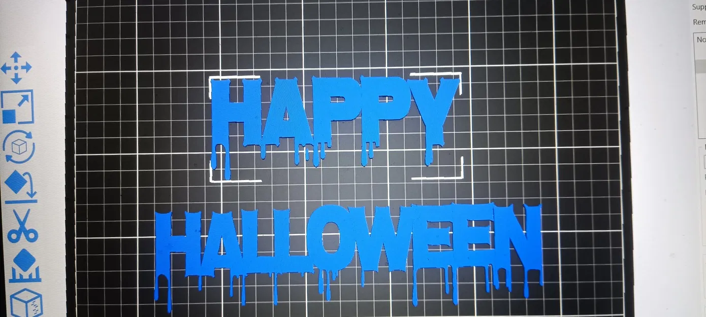 Mô hình trang trí Halloween với filament phát sáng màu xanh - Image 2