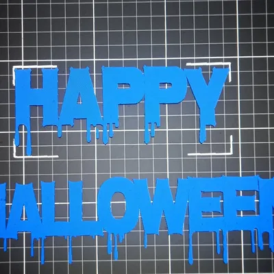 Mô hình trang trí Halloween với filament phát sáng màu xanh