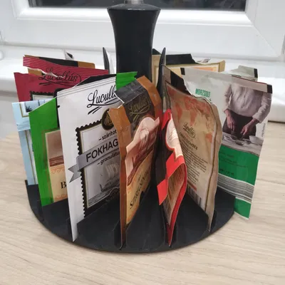 Giá đỡ gia vị kiểu Lazy Susan với 18+1 ngăn