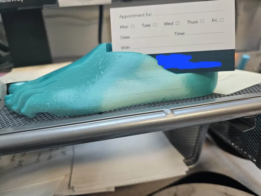 Giá đỡ danh thiếp hình bàn chân cho bác sĩ chân. - Image 2