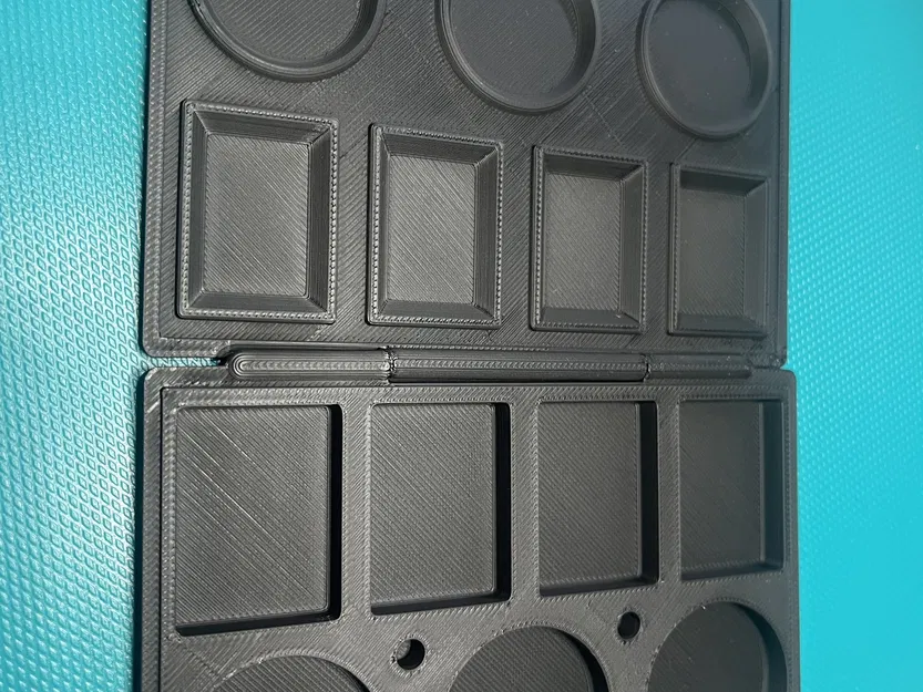 Khay trộn màu acrylic có nắp đậy kín và bản lề tích hợp - Image 3