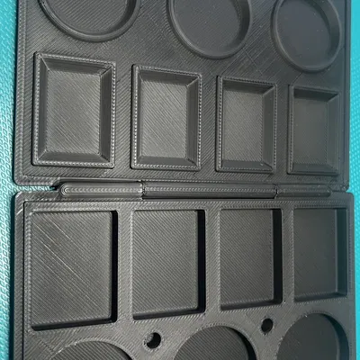 Khay trộn màu acrylic có nắp đậy kín và bản lề tích hợp