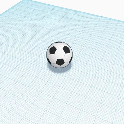 Quả bóng đá Tinkercad cho máy in 3D