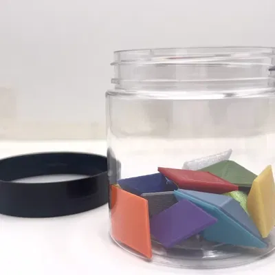 Mẫu màu filament hình thoi in 3D nhanh 10 phút