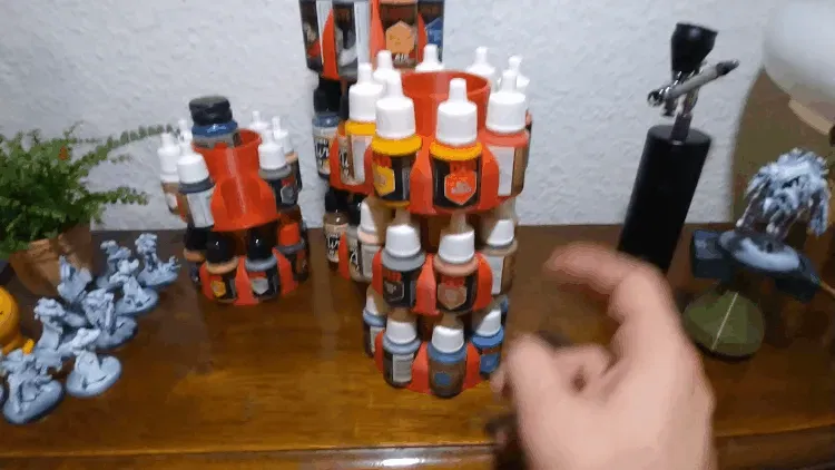 Giá đỡ sơn xoay cho bộ dụng cụ vẽ mini - Image 5