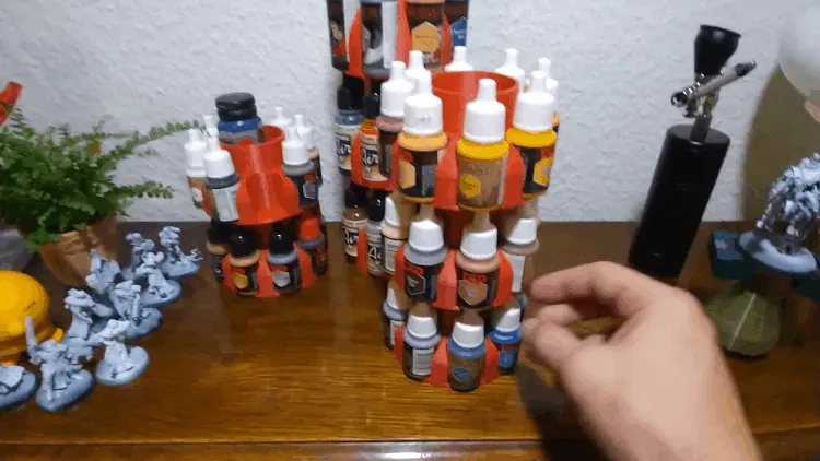 Giá đỡ sơn xoay cho bộ dụng cụ vẽ mini - Image 6