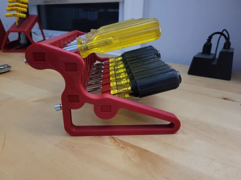 Giá đỡ dụng cụ vặn đai ốc 14 món cho cả bộ mét và inch - Image 4