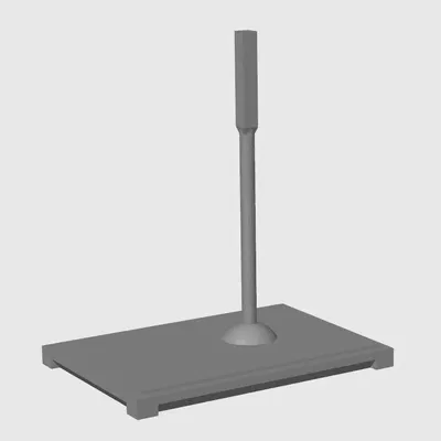 Giá đỡ cho mèo răng kiếm với nền tảng chắc chắn