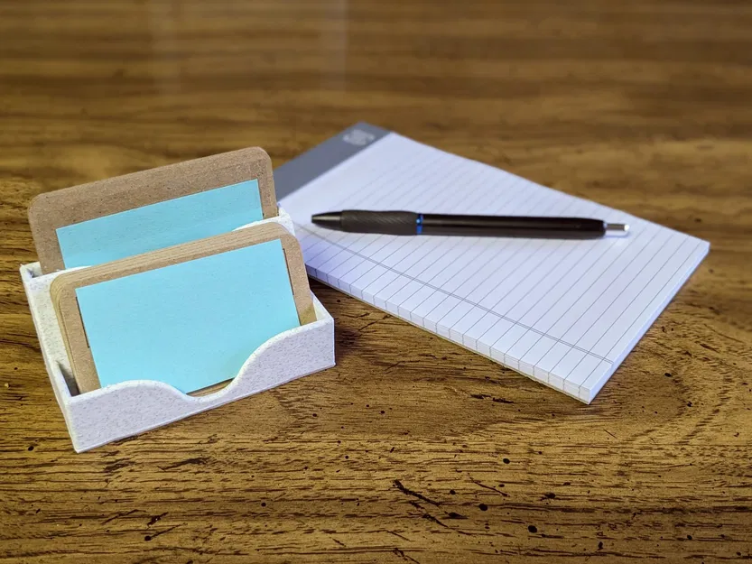 Giá đỡ danh thiếp đơn giản với hai khe cắm - Image 2