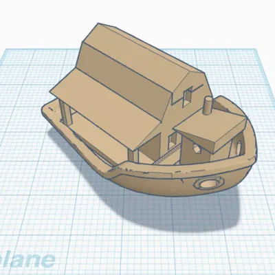 Thuyền cabin hài hước với nhà vệ sinh ngoài trời