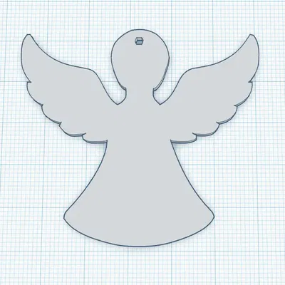 Món quà trang trí Thiên Thần Giáng Sinh dễ in