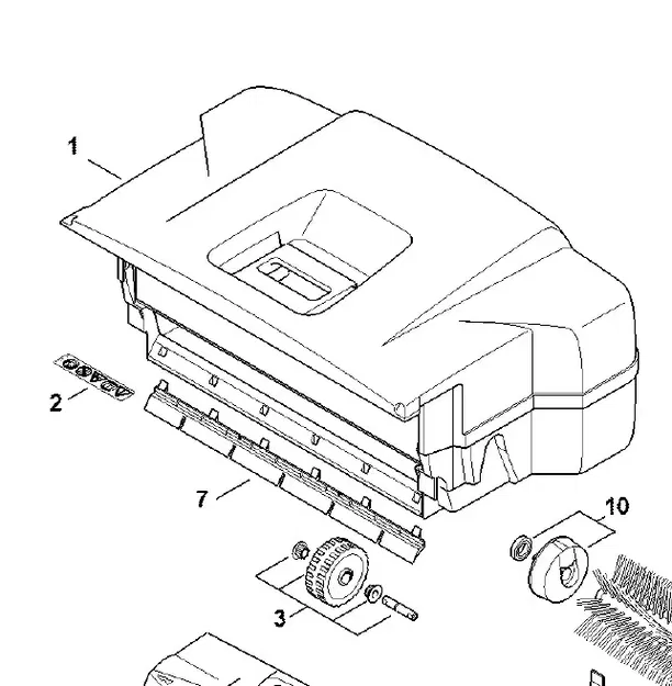 Cán cầm cho thùng chứa lá Stihl KGA 770 - Image 1