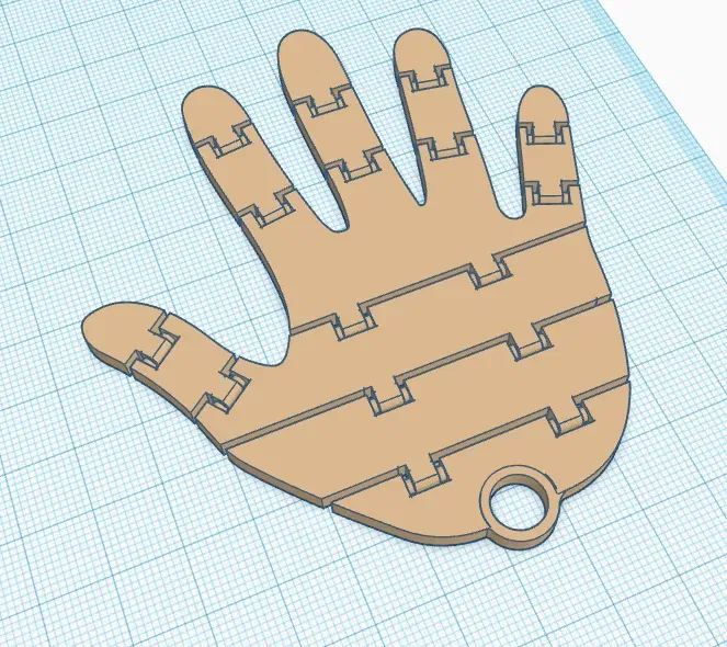 Móc khóa tay người máy có khớp linh hoạt - Image 1