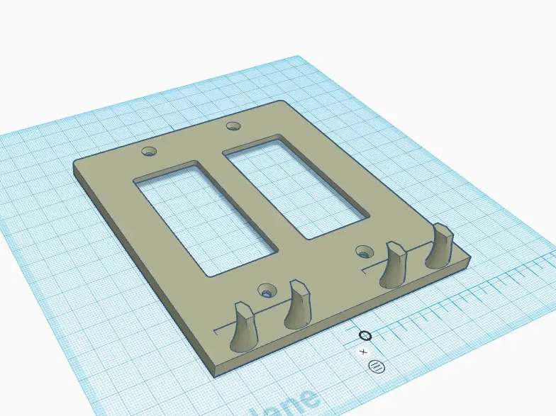 Bảng tường 2 gang Decora với móc treo chìa khóa - Image 1