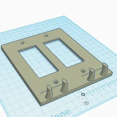 Bảng tường 2 gang Decora với móc treo chìa khóa