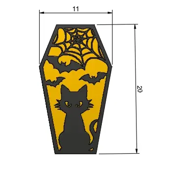 Trang trí Halloween với hình ảnh con mèo và bí ngô