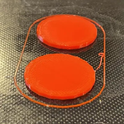 Dấu hiệu đĩa tròn đơn giản cho người chơi DnD (25.4 mm)