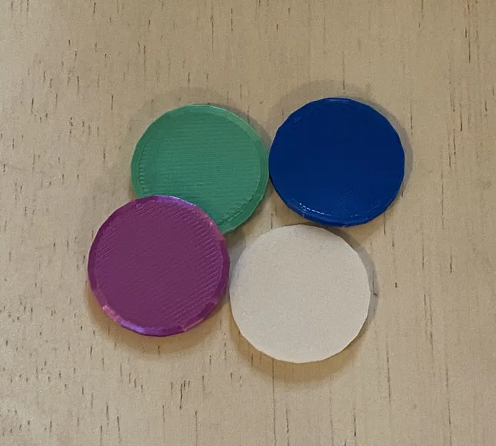 Dấu hiệu đĩa tròn đơn giản cho người chơi DnD (25.4 mm) - Image 2