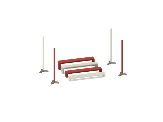 Bệ nhảy dài mini cho chó agility tỷ lệ 1:10 - Image 1