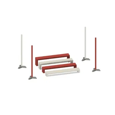 Bệ nhảy dài mini cho chó agility tỷ lệ 1:10