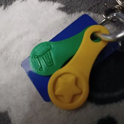 Đồng xu khóa xe đẩy siêu thị kích thước nhỏ cho Vương quố...